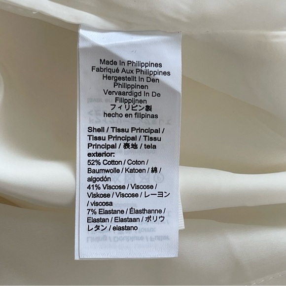 J.Crew V-NECK BI-STRETCH COTTON SHEATH DRESS IN SOFT OFF WHITE office modest - Picture 6 of 8